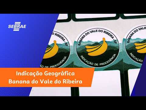 Miniatura original do vídeo do Sebrae sobre a Indicação Geográfica da Banana do Vale do Ribeira.